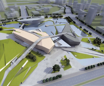 Modern Architectural Bird's-eye View Planning-ID:996933941