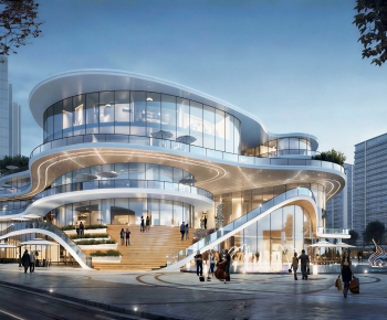 Modern Building Appearance-ID:486989027