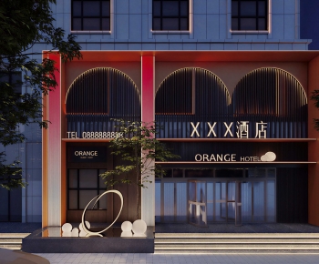 Modern Facade Element-ID:739418039