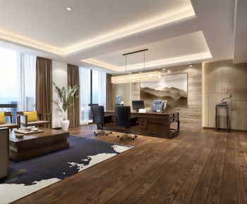 New Chinese Style Manager's Office-ID:622632987