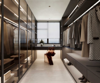Modern Clothes Storage Area-ID:443370101