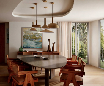 Modern Dining Table And Chairs-ID:595988047
