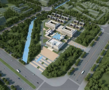 Modern Architectural Bird's-eye View Planning-ID:683401119