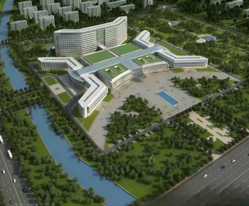 Modern Appearance Of Commercial Building-ID:400527001