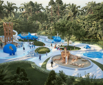 Modern Park Landscape-ID:748646028