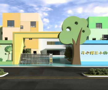 Modern Facade Element-ID:872142082