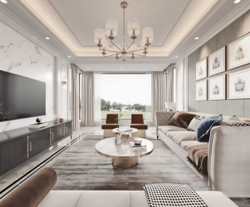 Modern A Living Room-ID:852229122