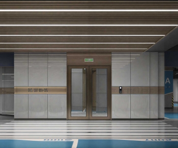 Modern Underground Parking Lot-ID:900755882