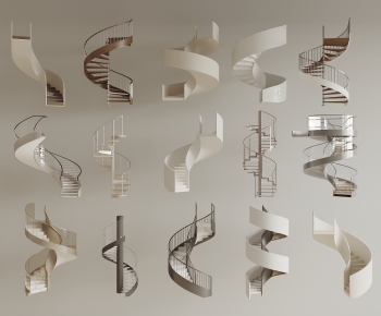 Modern Rotating Staircase-ID:654243956
