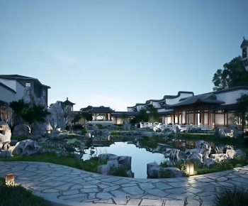Chinese Style Courtyard/landscape-ID:398138059