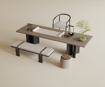 New Chinese Style Tea Tables And Chairs-ID:581993103