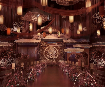 New Chinese Style Banquet Hall-ID:248572112