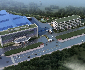Modern Architectural Bird's-eye View Planning-ID:841792113
