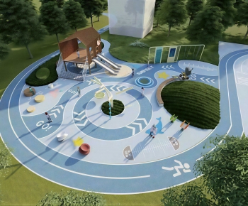 Modern Park Landscape-ID:905407914