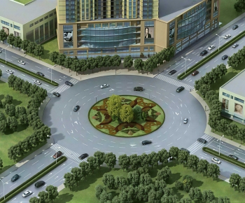 Modern Architectural Bird's-eye View Planning-ID:743390087