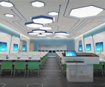 Modern School Classrooms-ID:980493074