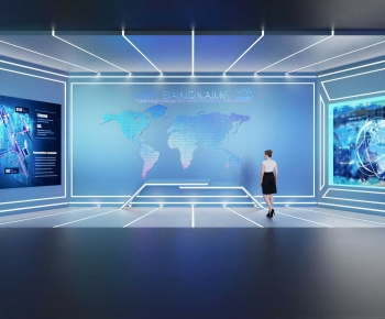 Modern Exhibition Hall-ID:470850517