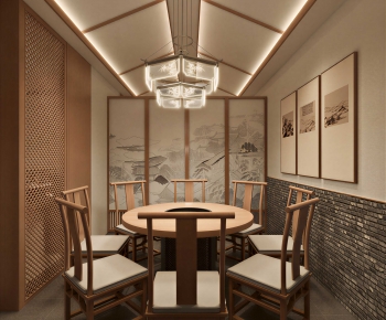 New Chinese Style Dining Table And Chairs-ID:727211003