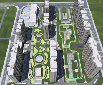 Modern Architectural Bird's-eye View Planning-ID:364609968