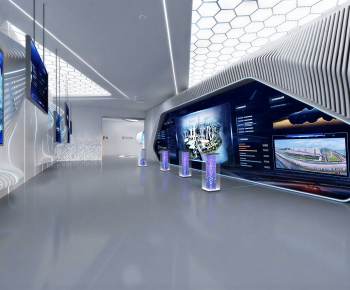 Modern Exhibition Hall-ID:380358933