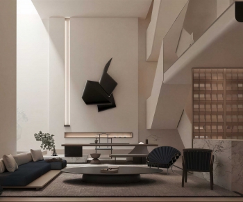 Modern A Living Room-ID:758505113