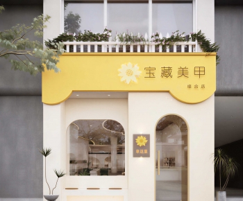 Modern Facade Element-ID:975673913