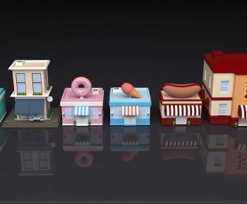 Modern Cartoon House-ID:181288005