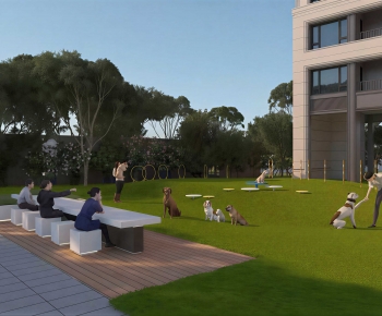 Modern Park Landscape-ID:830609881