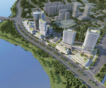 Modern Architectural Bird's-eye View Planning-ID:507915972