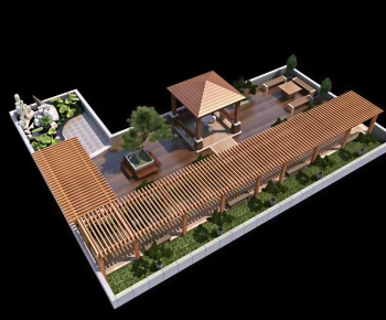 New Chinese Style Courtyard/landscape-ID:664269929