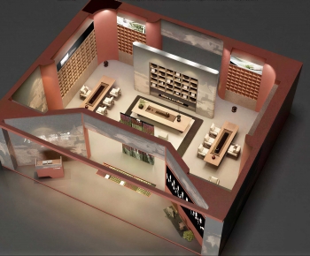 New Chinese Style Exhibition Hall-ID:121926072