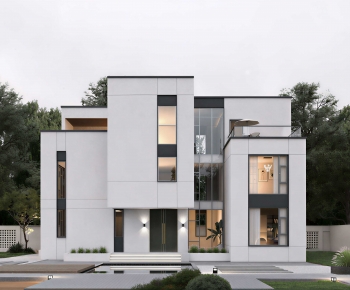 Modern Villa Appearance-ID:707571039