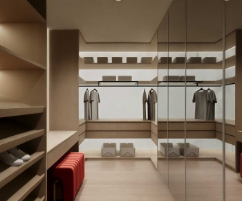 Modern Clothes Storage Area-ID:155967009