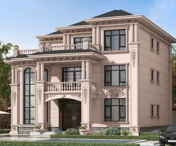 Simple European Style Detached Villa-ID:542680982