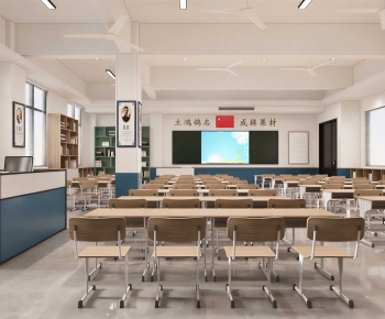 Modern School Classrooms-ID:400794034