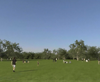 Modern Park Landscape-ID:621300949