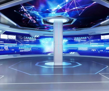Modern Exhibition Hall-ID:808367013
