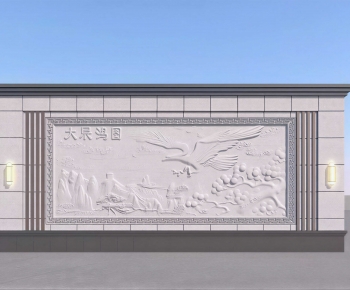 Chinese Style Landscape Wall-ID:574331057