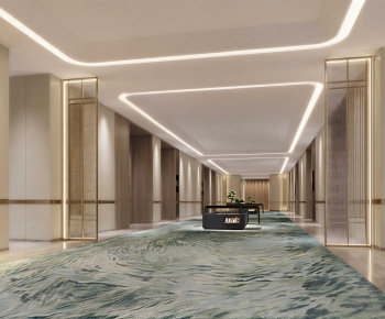 New Chinese Style Corridor Elevator Hall-ID:101670985