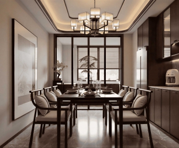 New Chinese Style Dining Room-ID:246562009