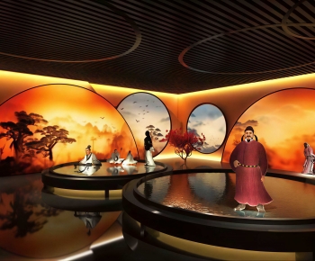New Chinese Style Exhibition Hall-ID:171633014