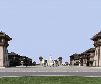 Chinese Style Public Building-ID:805135977