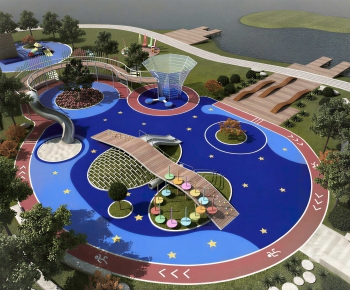 Modern Park Landscape-ID:504729745