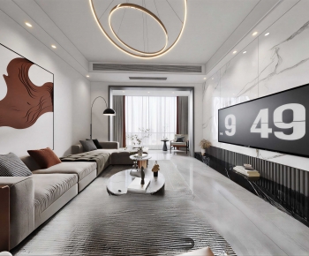 Modern A Living Room-ID:651092056