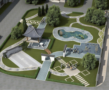 Modern Architectural Bird's-eye View Planning-ID:688787943