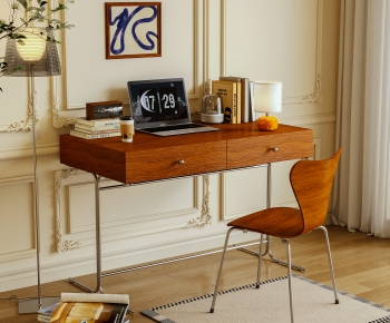 Modern Computer Desk And Chair-ID:922204979