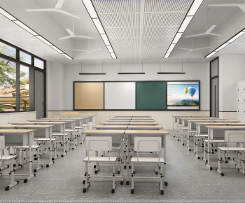 Modern School Classrooms-ID:341563948