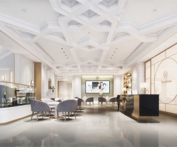 Modern Office Reception Desk-ID:629790071
