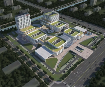 Modern Architectural Bird's-eye View Planning-ID:654886967