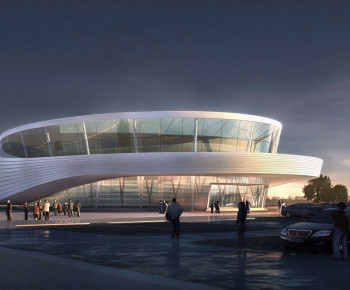 Modern Building Appearance-ID:800490492